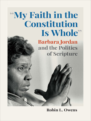 cover image of "My Faith in the Constitution Is Whole"